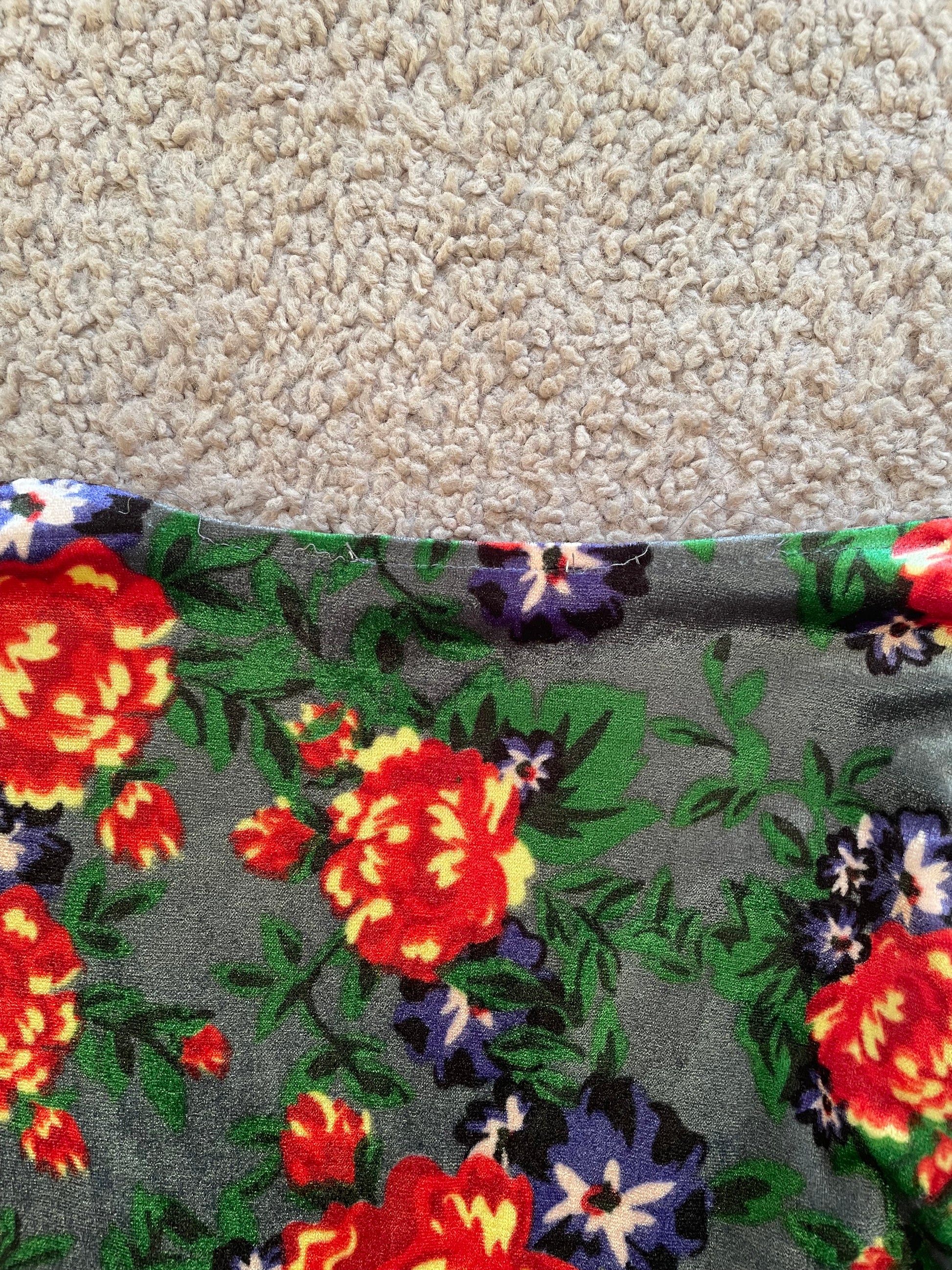 Multi-color Flower Midi Dress
