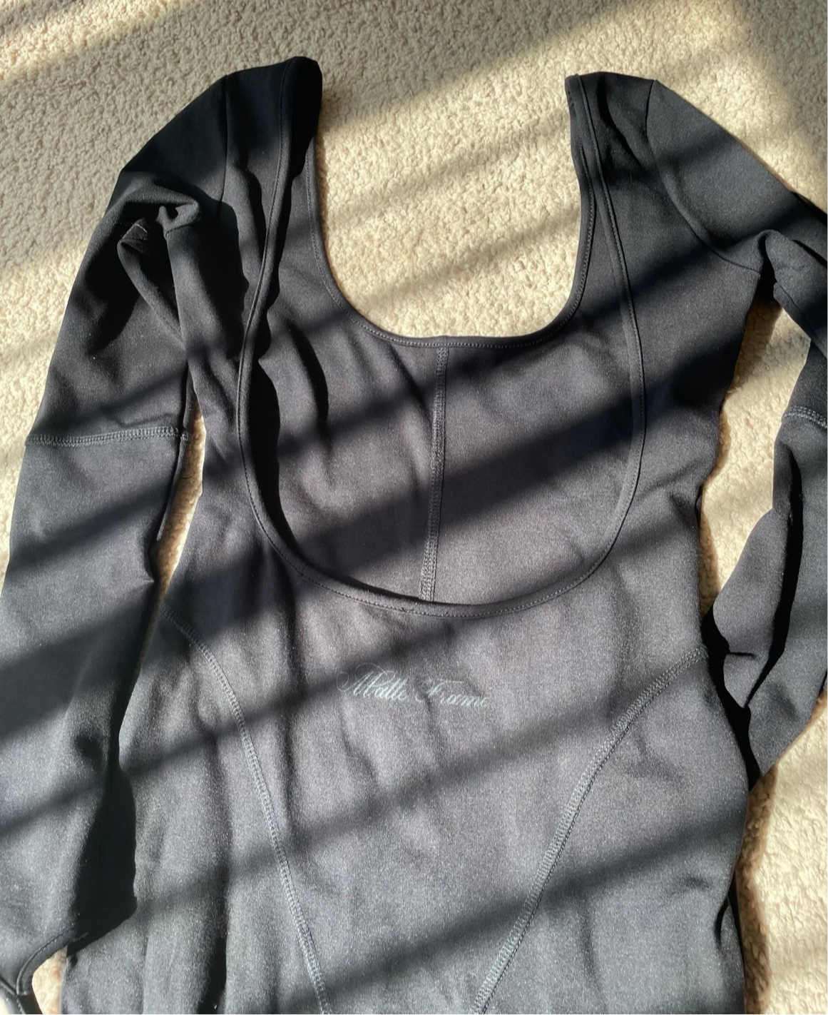 Black Bodysuit with Flare