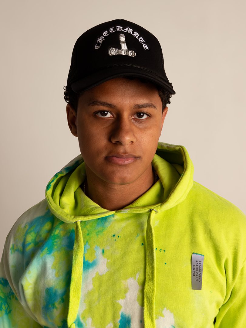 Bleach Tie Dye Hoodie in Green