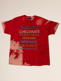 Graphic Short Sleeve Shirt in Red