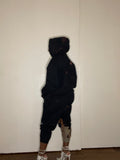 Bleach Tie Dye Sweatpants in Black