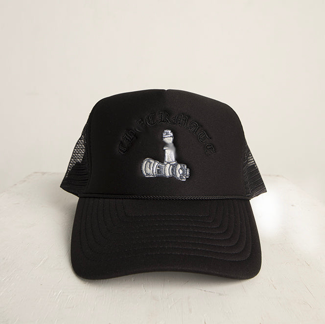 Checkmate Anywear Trucker in Black with Black Embroidery - OS