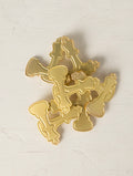 Goldtone Checkmate Logo Brooch Pin