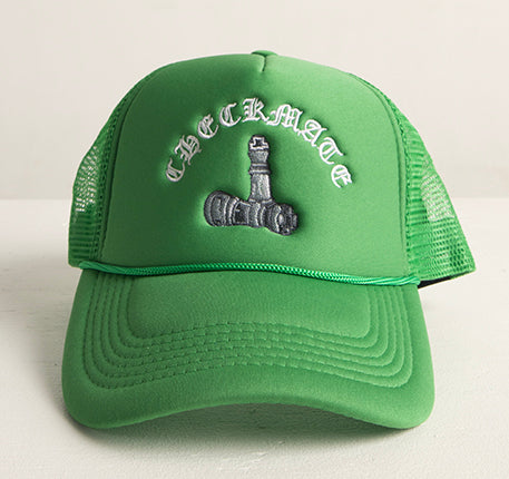 Checkmate Anywear Trucker in Beige with White Embroidery - OS