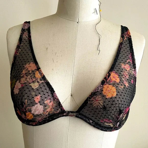 Laced Floral Bra