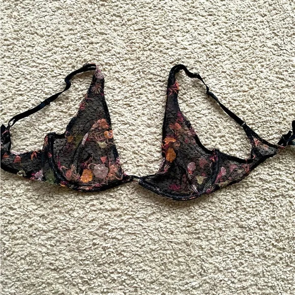 Laced Floral Bra