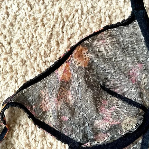 Laced Floral Bra