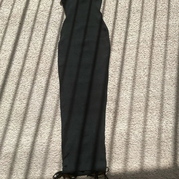 Fashion Nova Black Strapless Maxi Dress