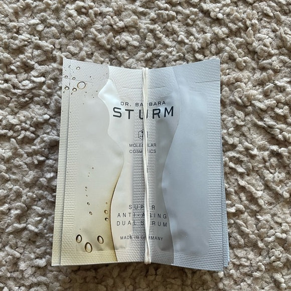 Dr. Barbara Sturm Cream Tote with Black Logo Sampler Bag