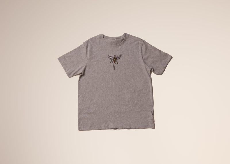 Checkmate Anywear Jersey Cotton Embroidered T-shirt in Gray - Image 4