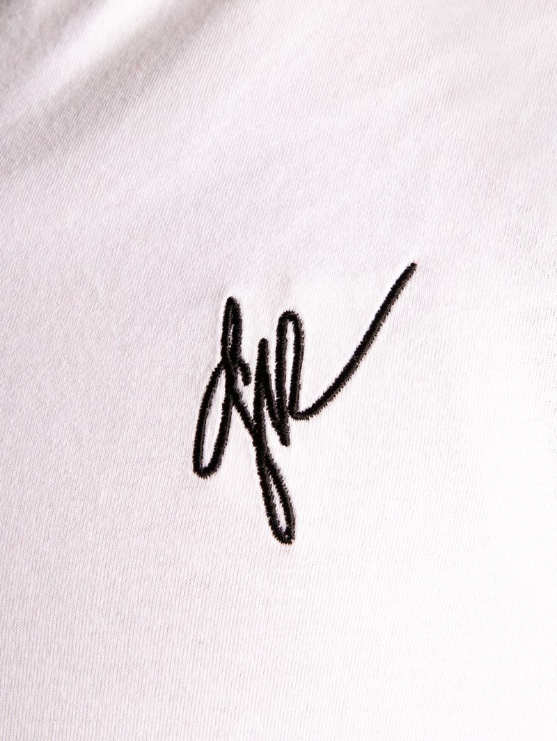 Checkmate Anywear Signature Jersey Cotton Logo T-shirt in White