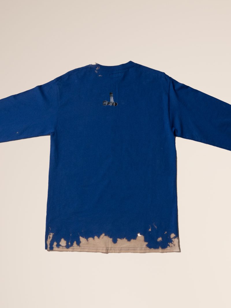 Graphic Long Sleeve Shirt In Blue - Image 8