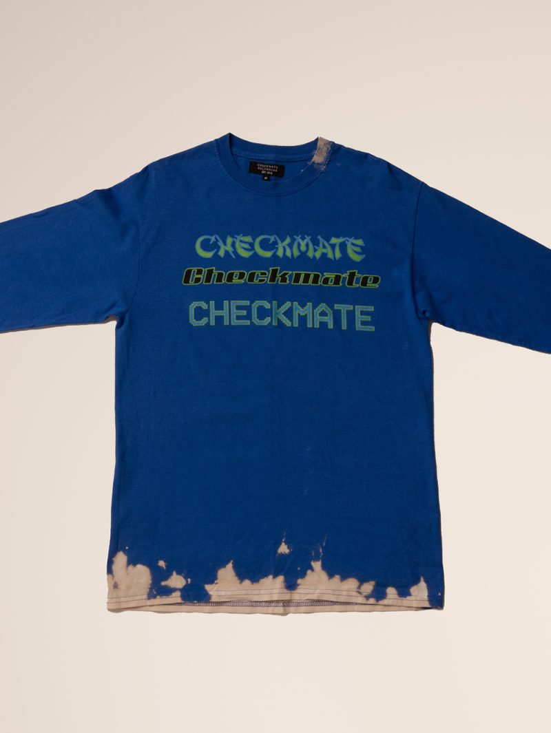 Graphic Long Sleeve Shirt In Blue - Image 7